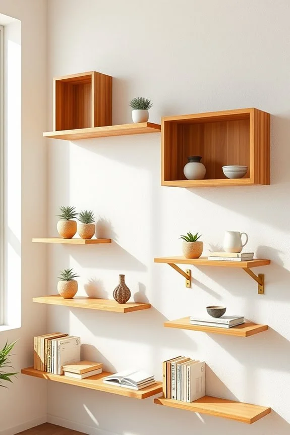bamboo shelving for stylish organization