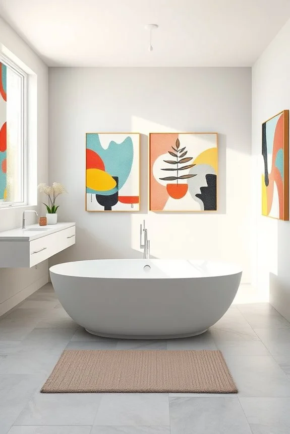playful modern art displays
