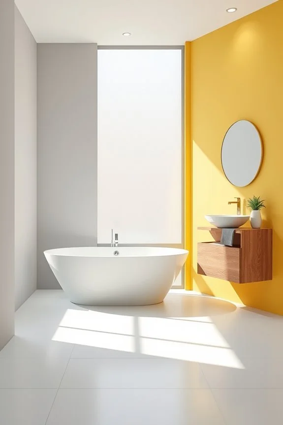 bold color blocked wall designs