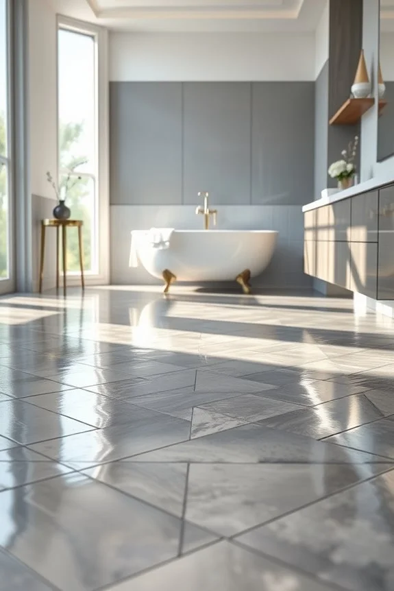 glamorous shiny metallic tiles