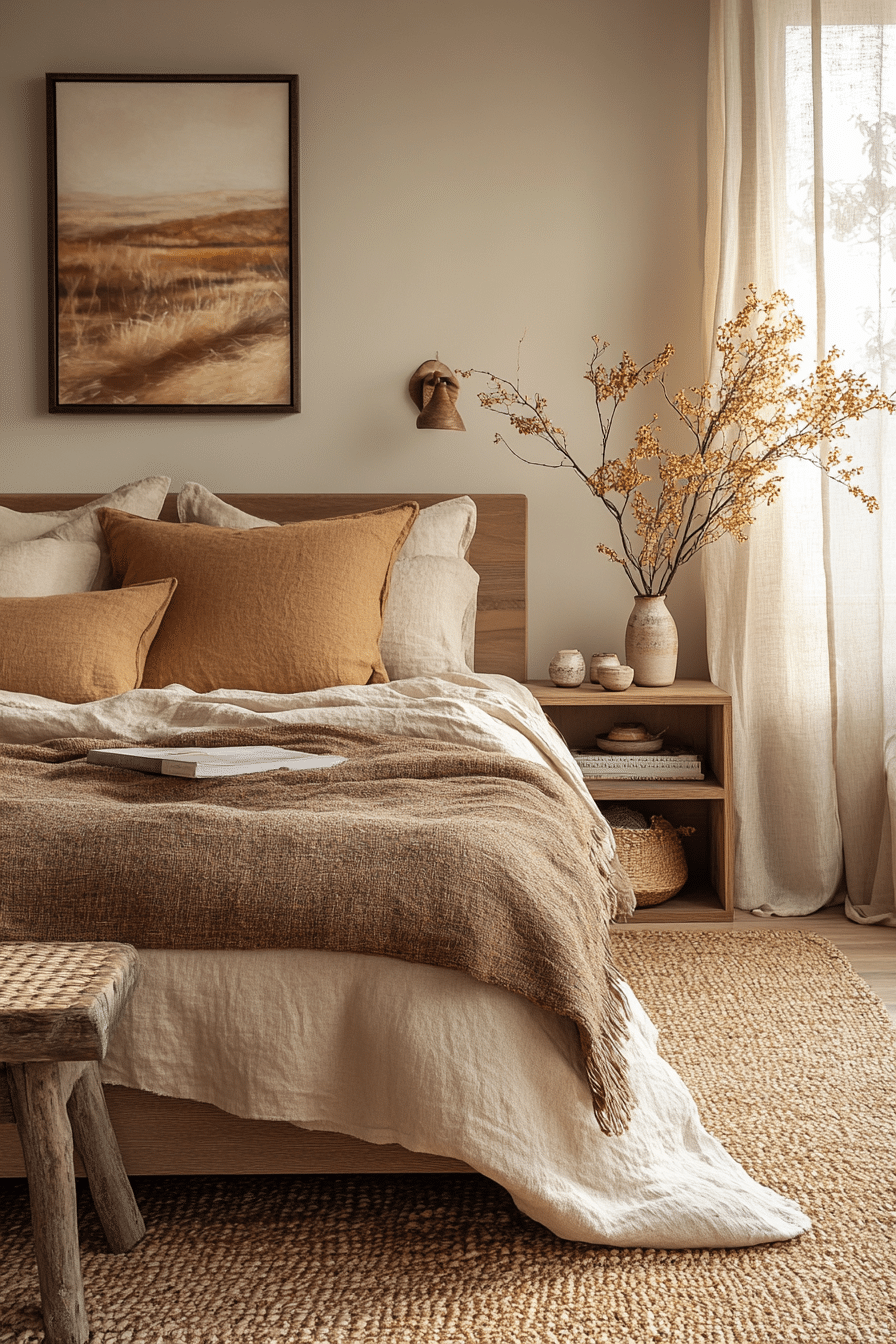 boho bedroom color palette ideas