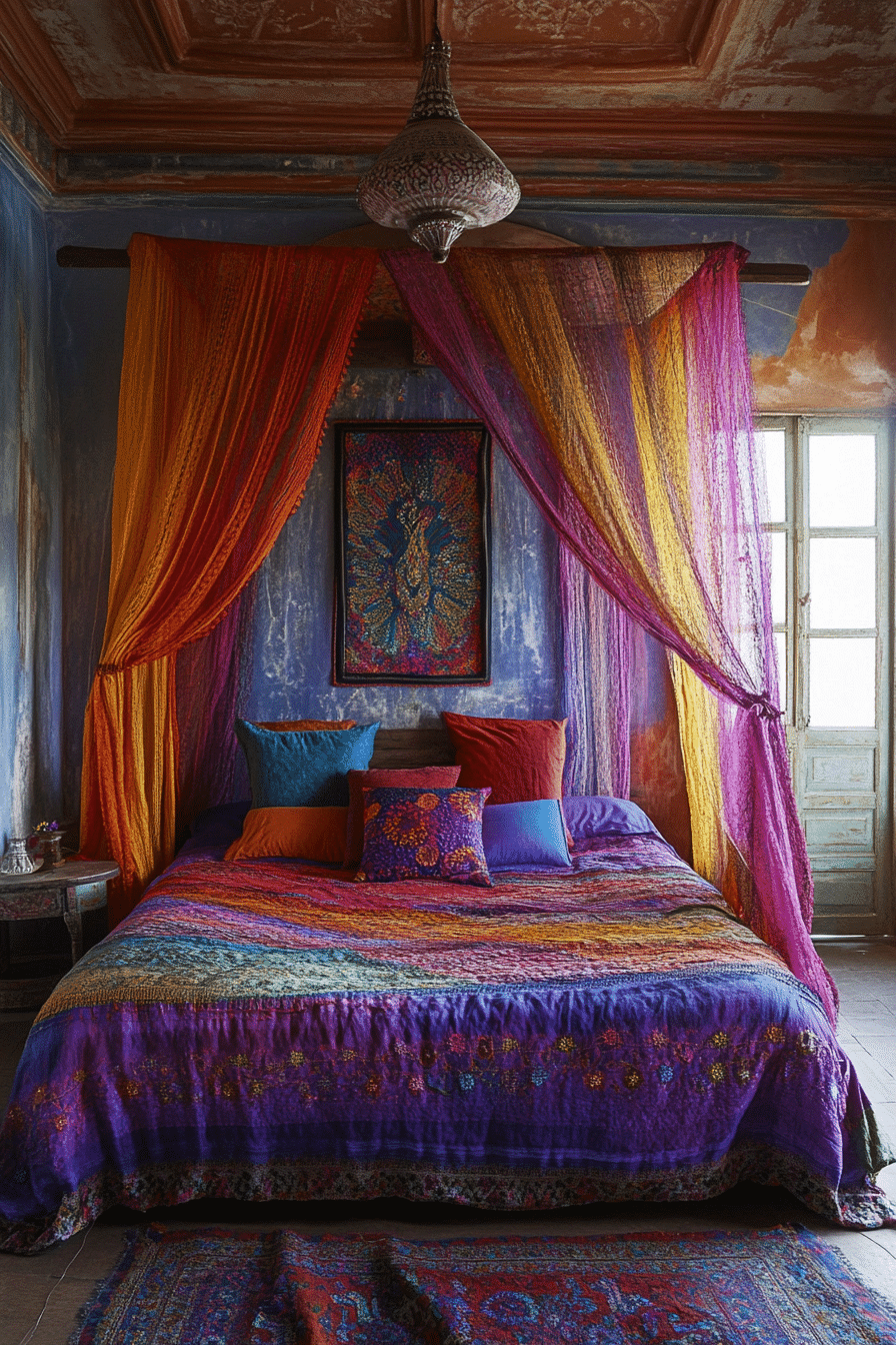 boho bedroom color palette ideas