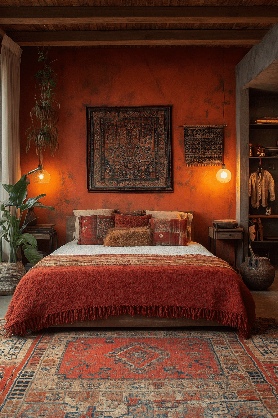boho bedroom color palette ideas