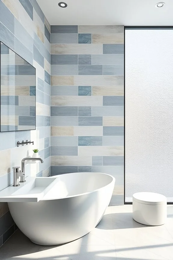 color block bathroom tile designs