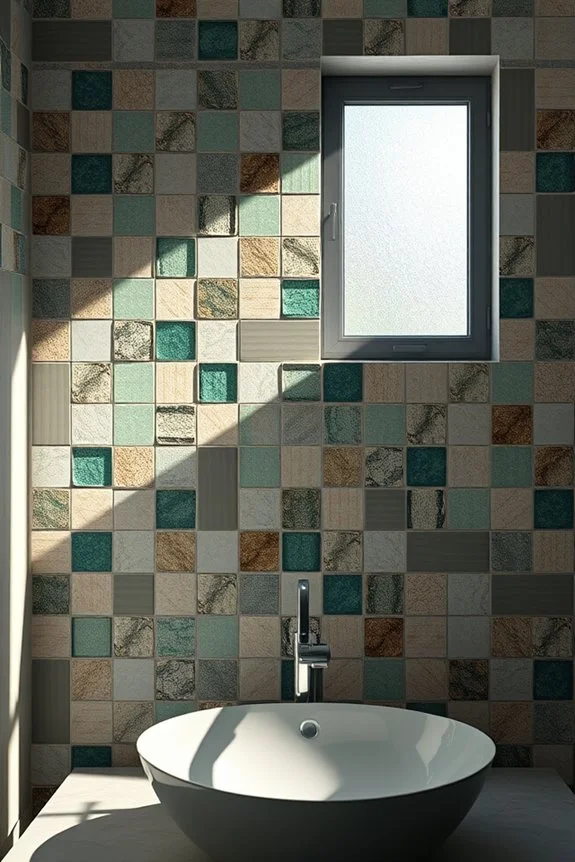 eco friendly recycled bathroom tiles