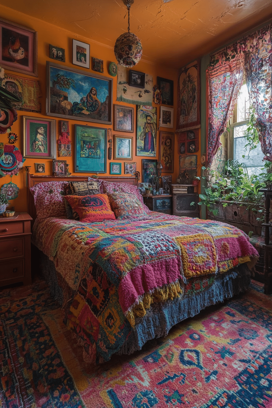 eclectic boho bedroom