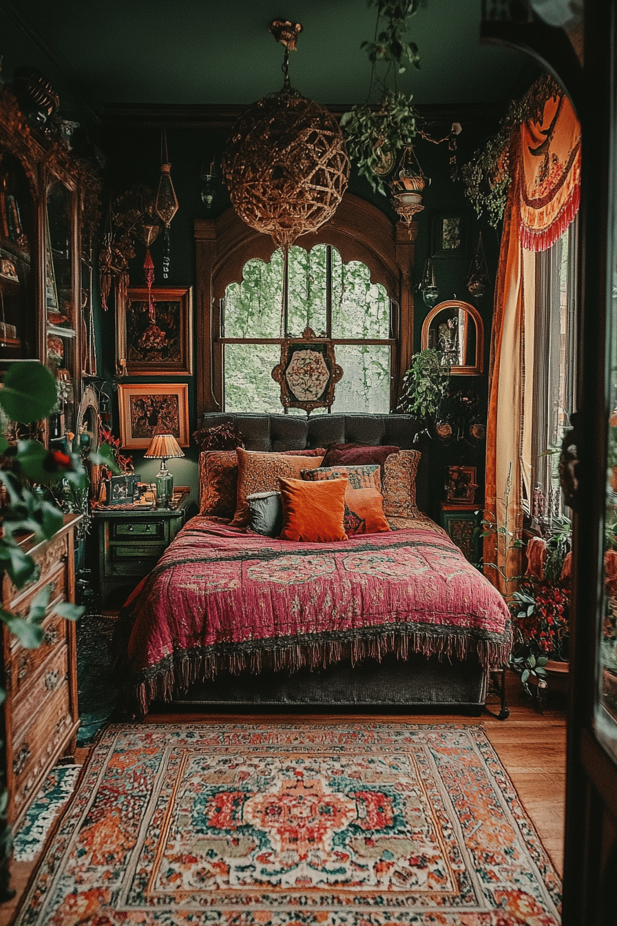 eclectic boho bedroom