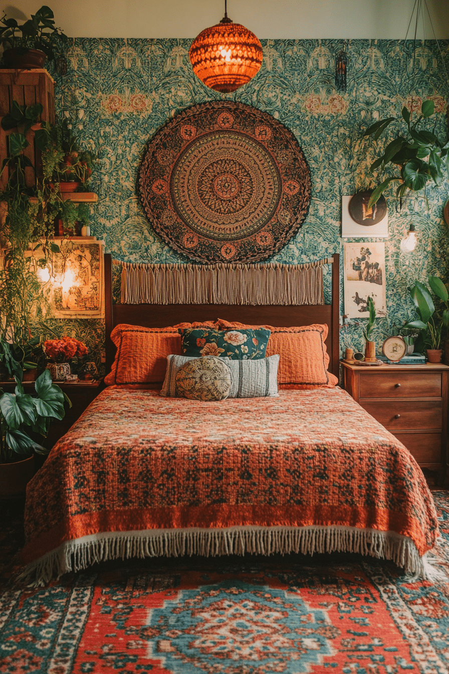 eclectic boho bedroom
