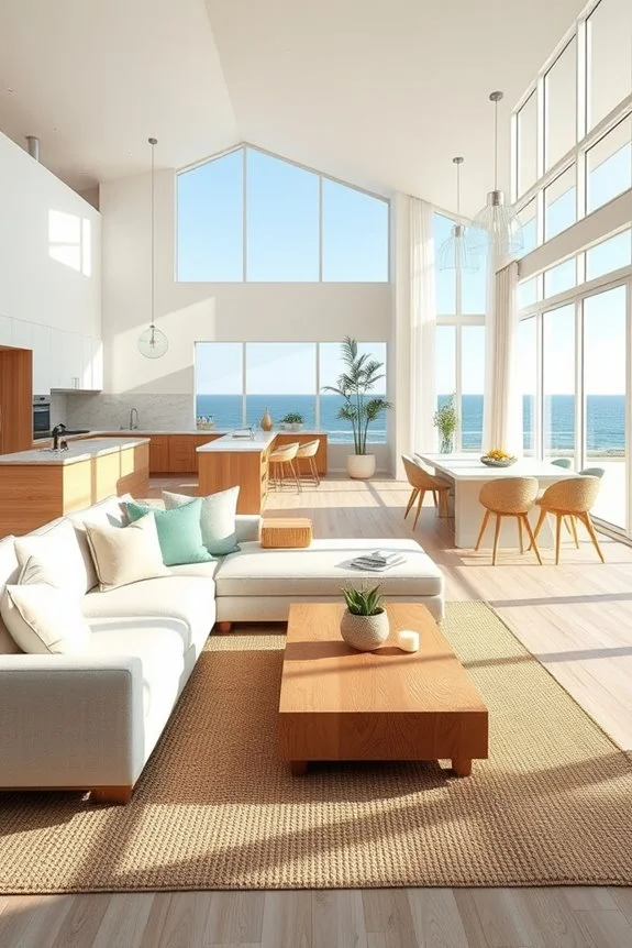 natural wood coastal decor