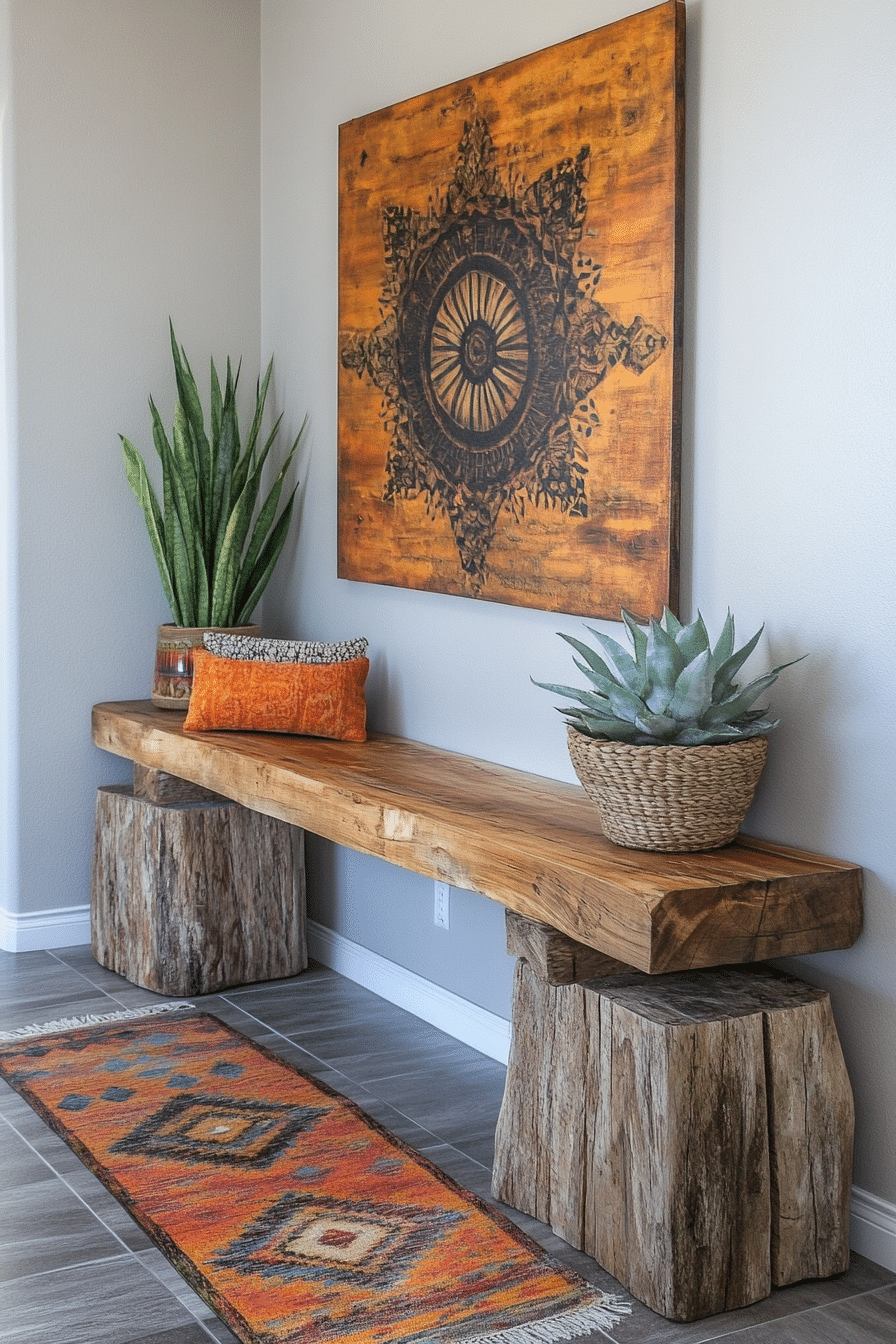 earthy boho decor
