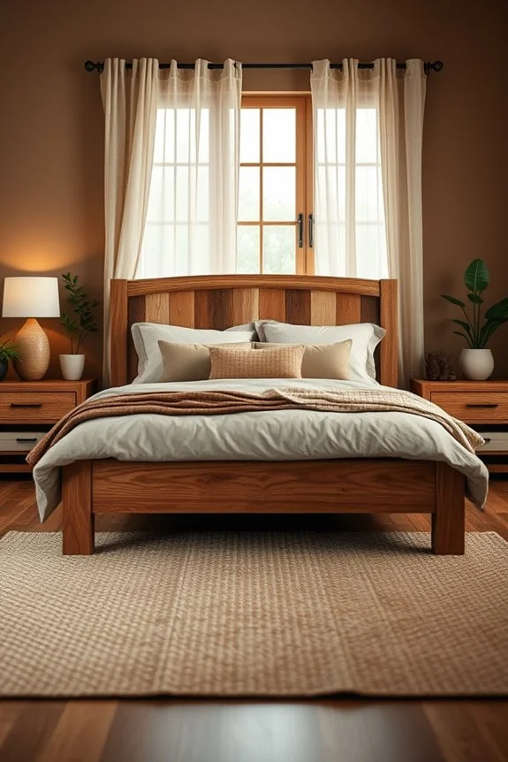 rustic brown bedroom