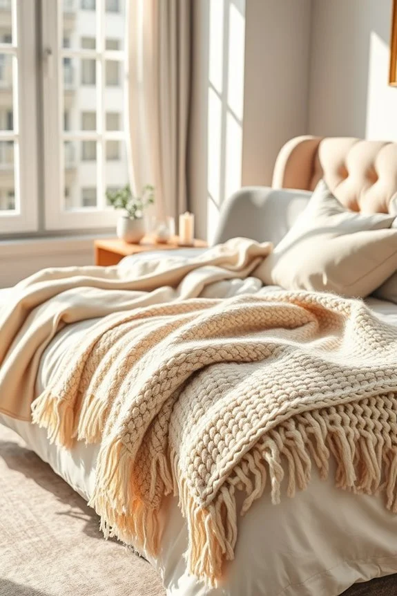 cozy blankets enhance warmth