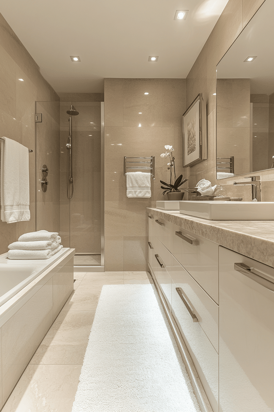 floating vanity bathroom