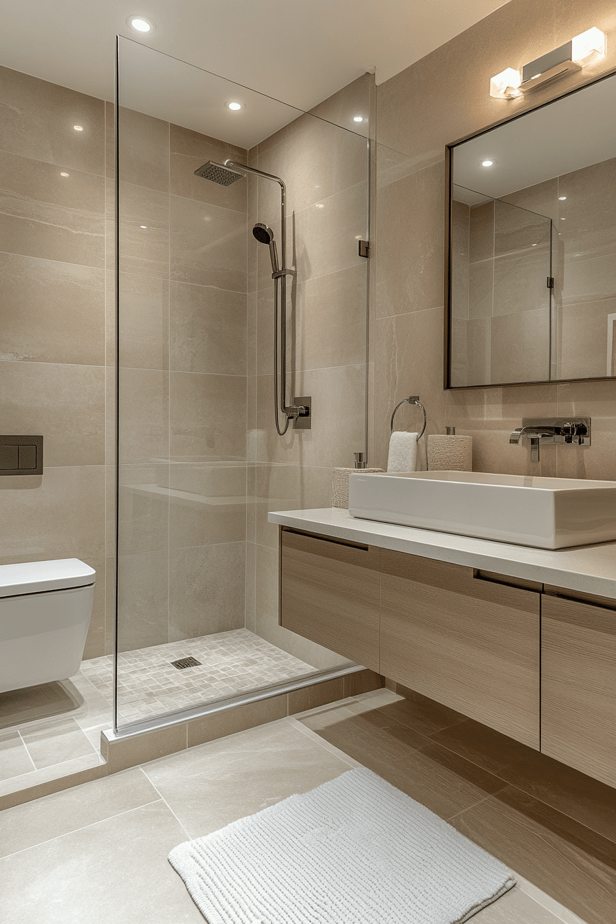 glass shower enclosure