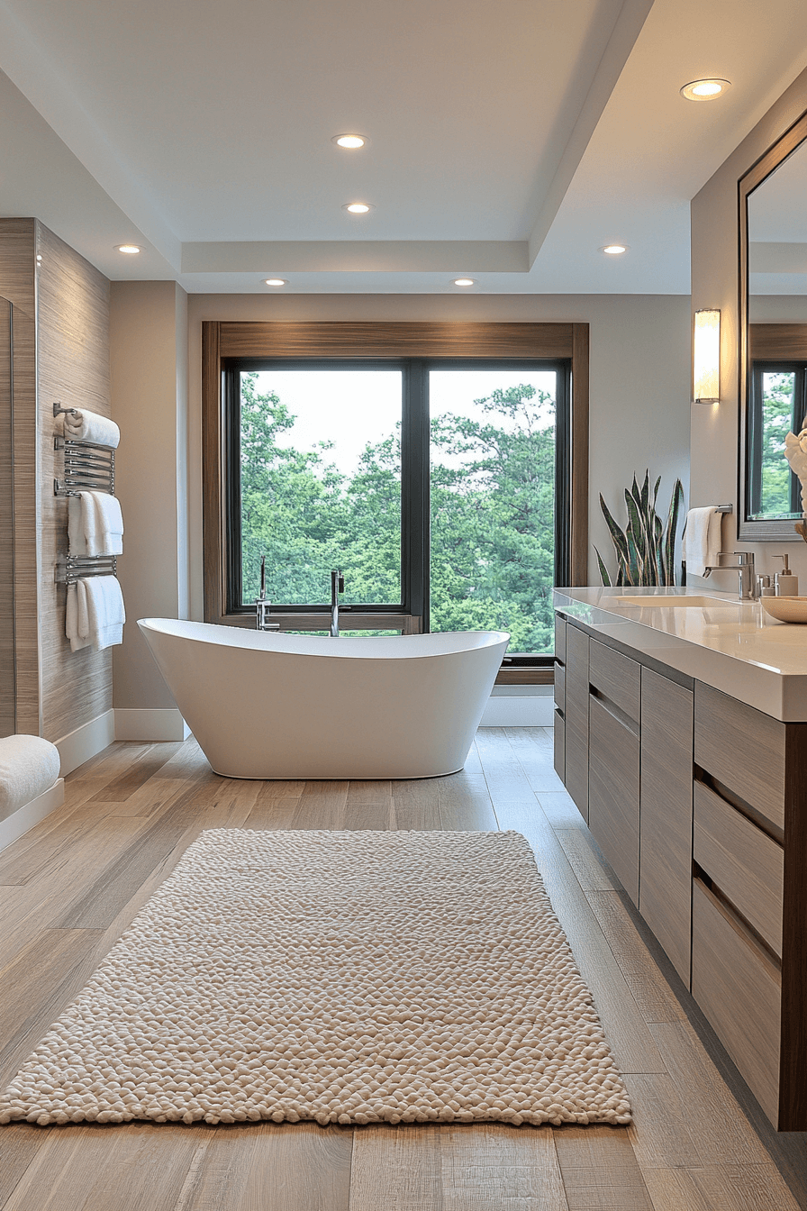 open concept bathroom