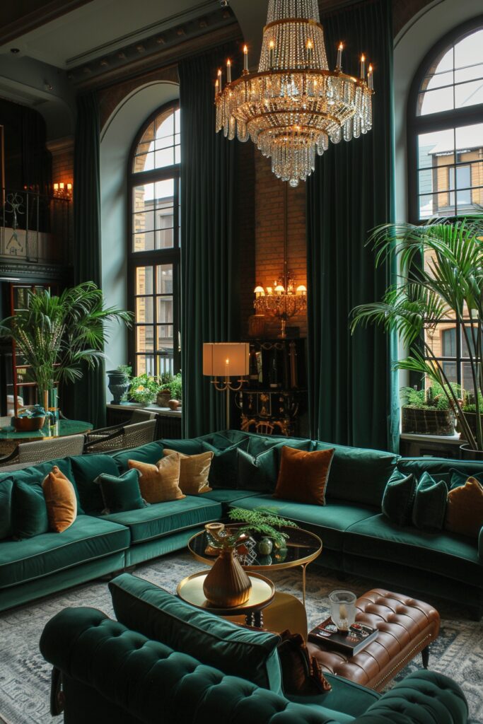 Luxurious Velvet Lounge