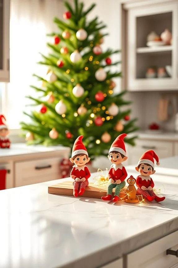 festive elf figurines