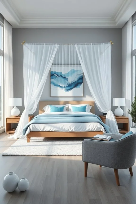 cerulean canopy bed