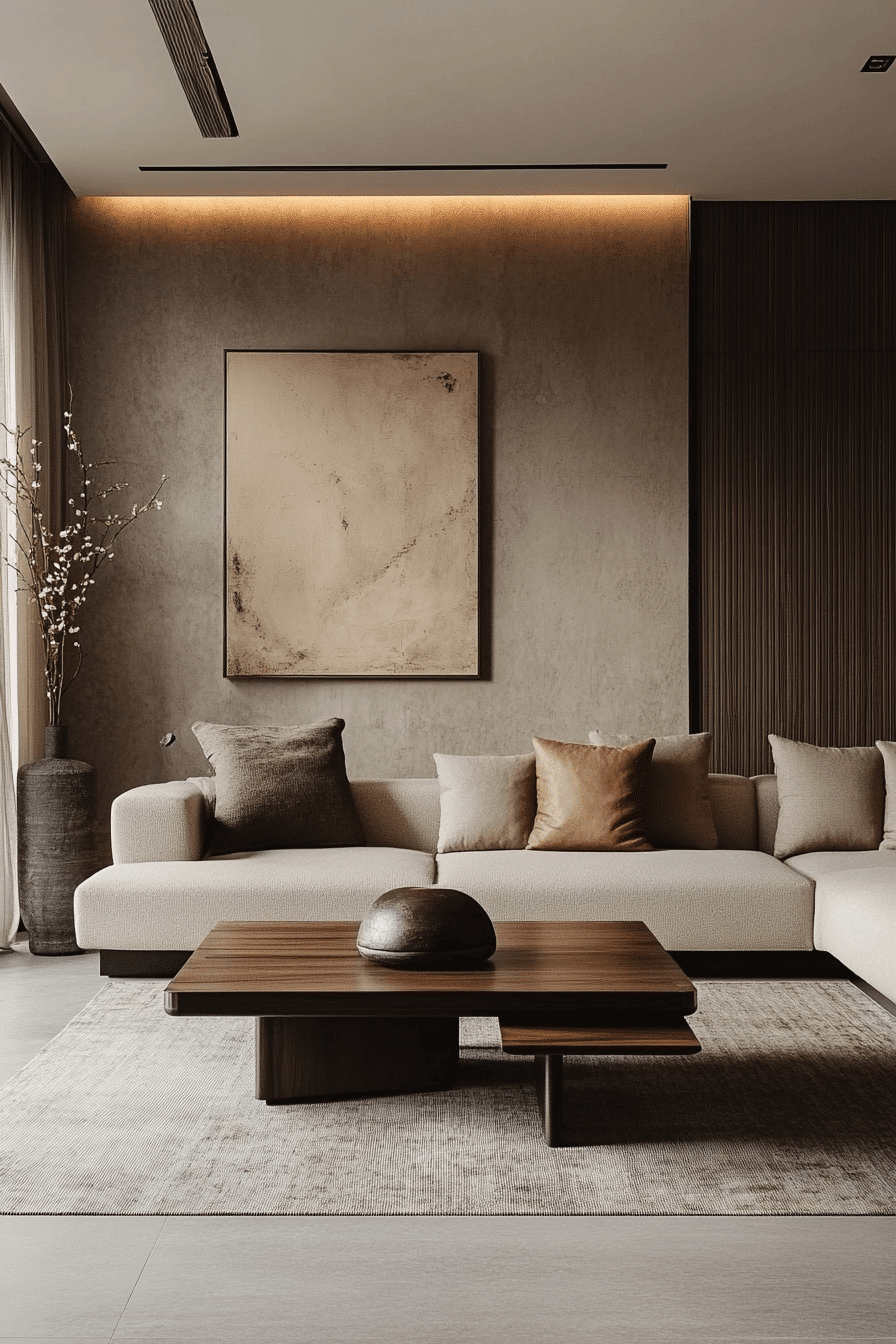 Modern minimalist house interior living rooms