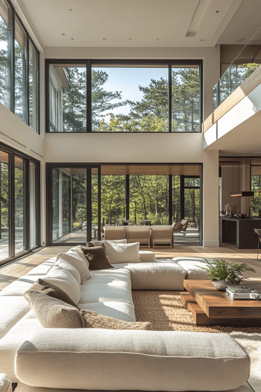 Modern minimalist house interior living rooms