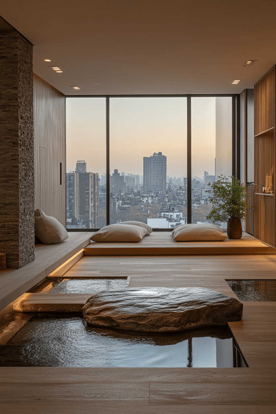 Modern minimalist house interior living rooms