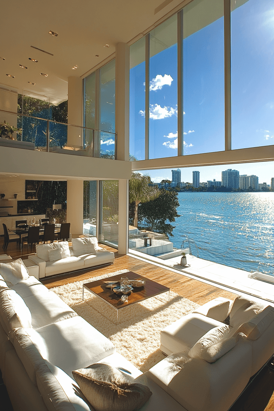 Modern minimalist house interior living rooms