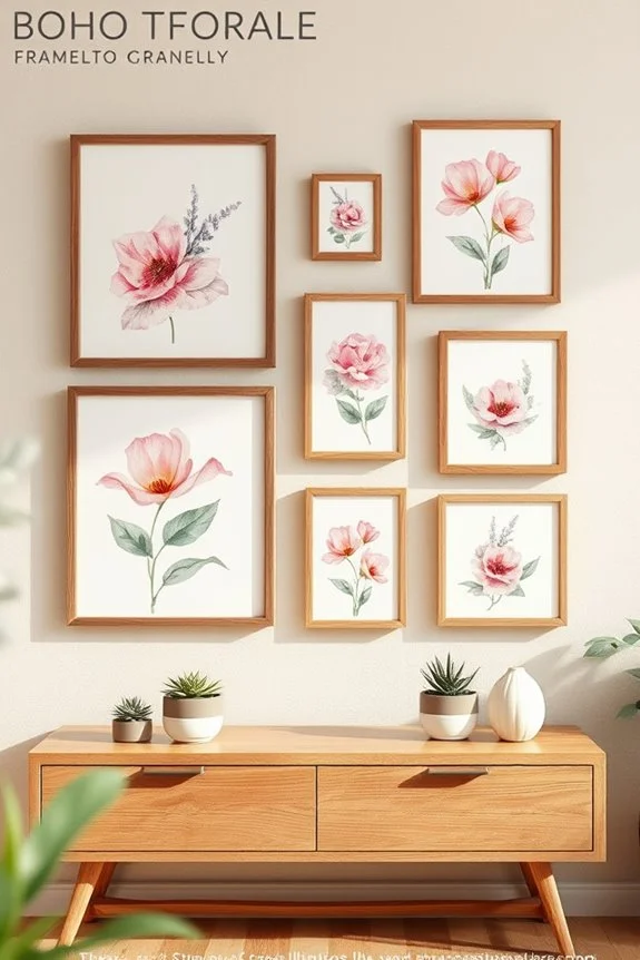 floral watercolor tranquility decor