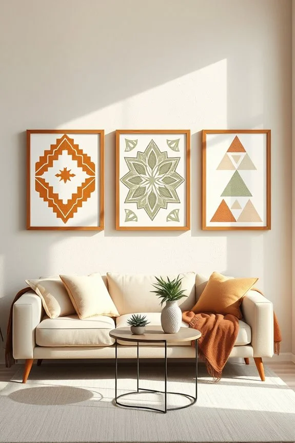 modern geometric wall art