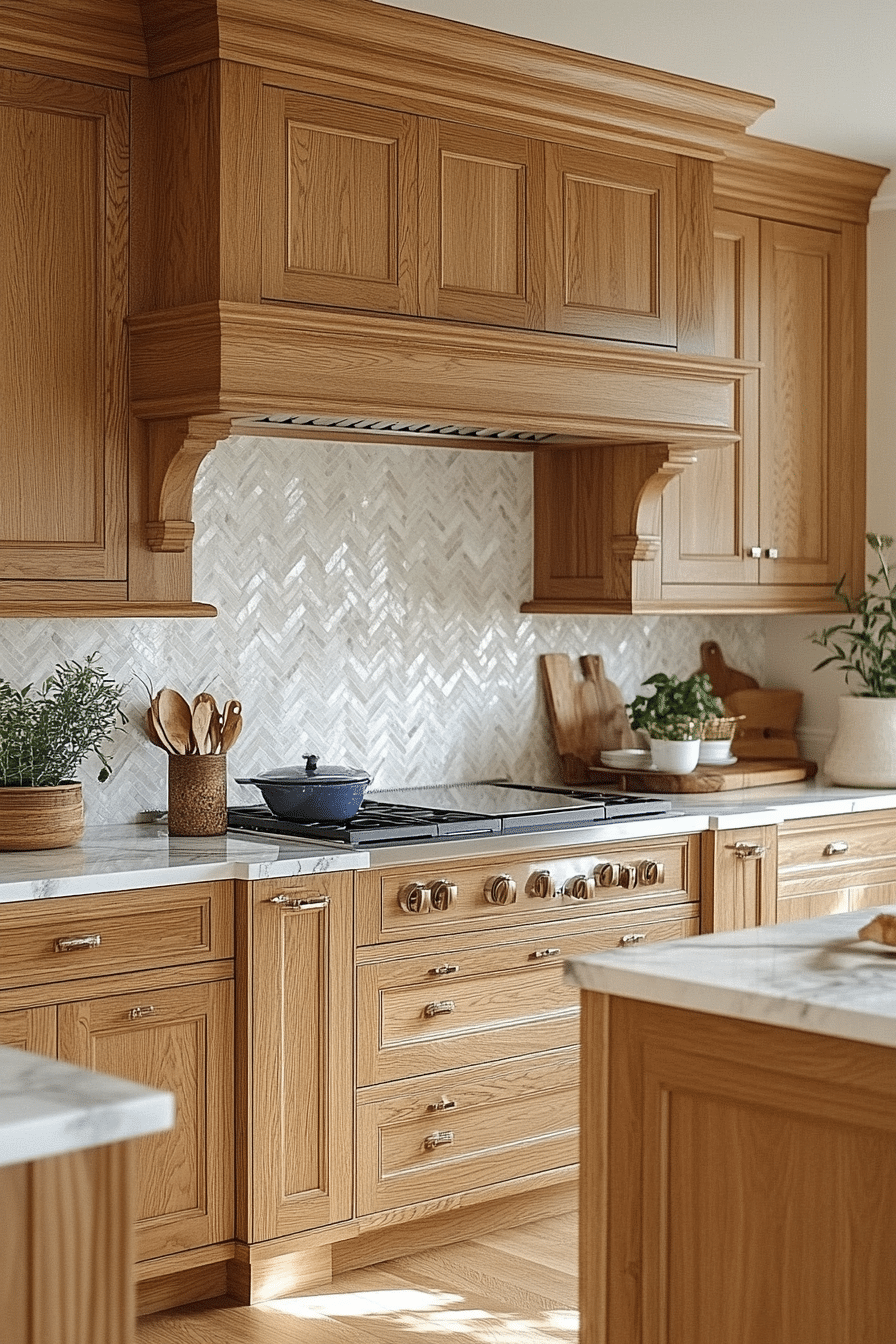 oak kitchen cabinets