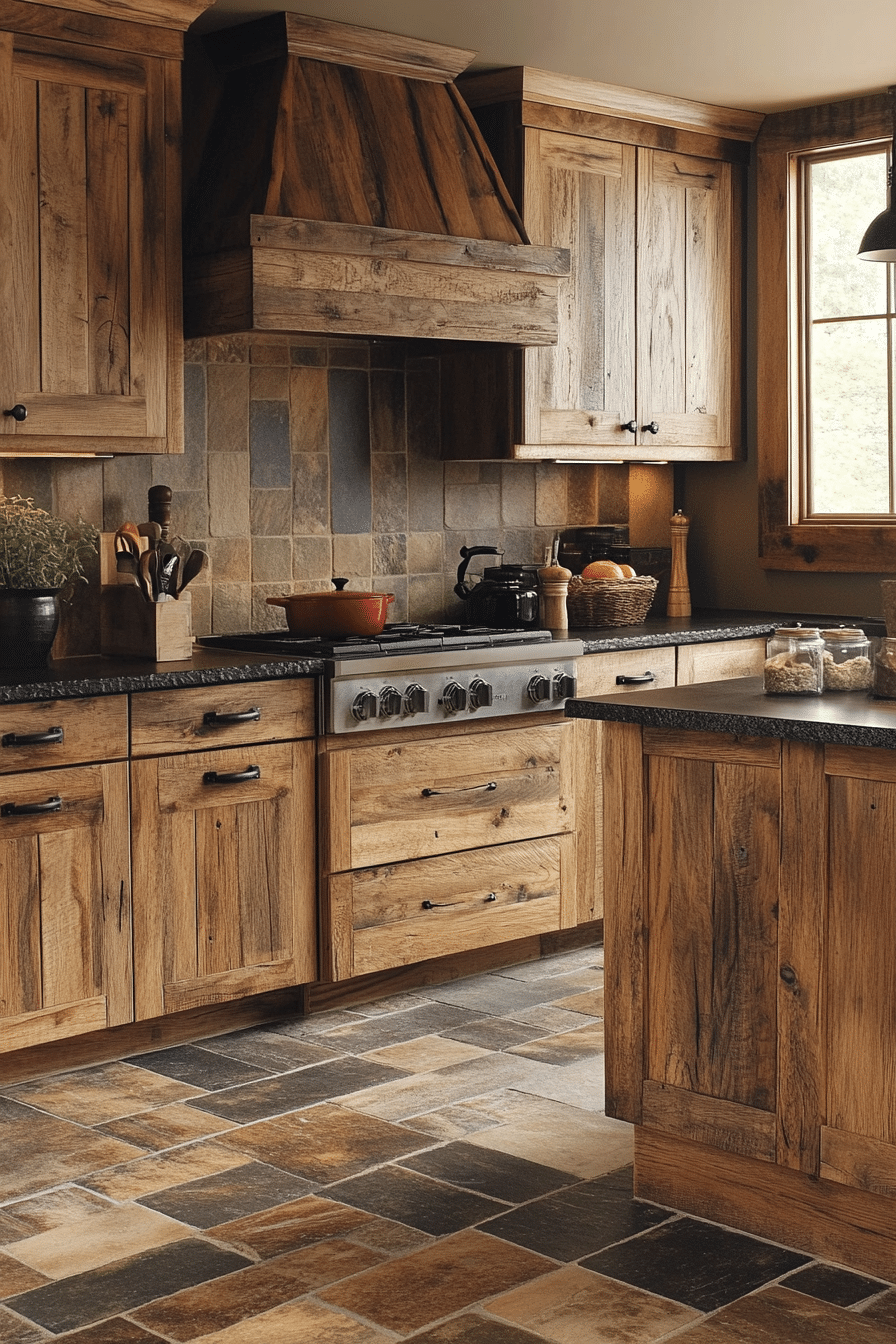 oak kitchen cabinets