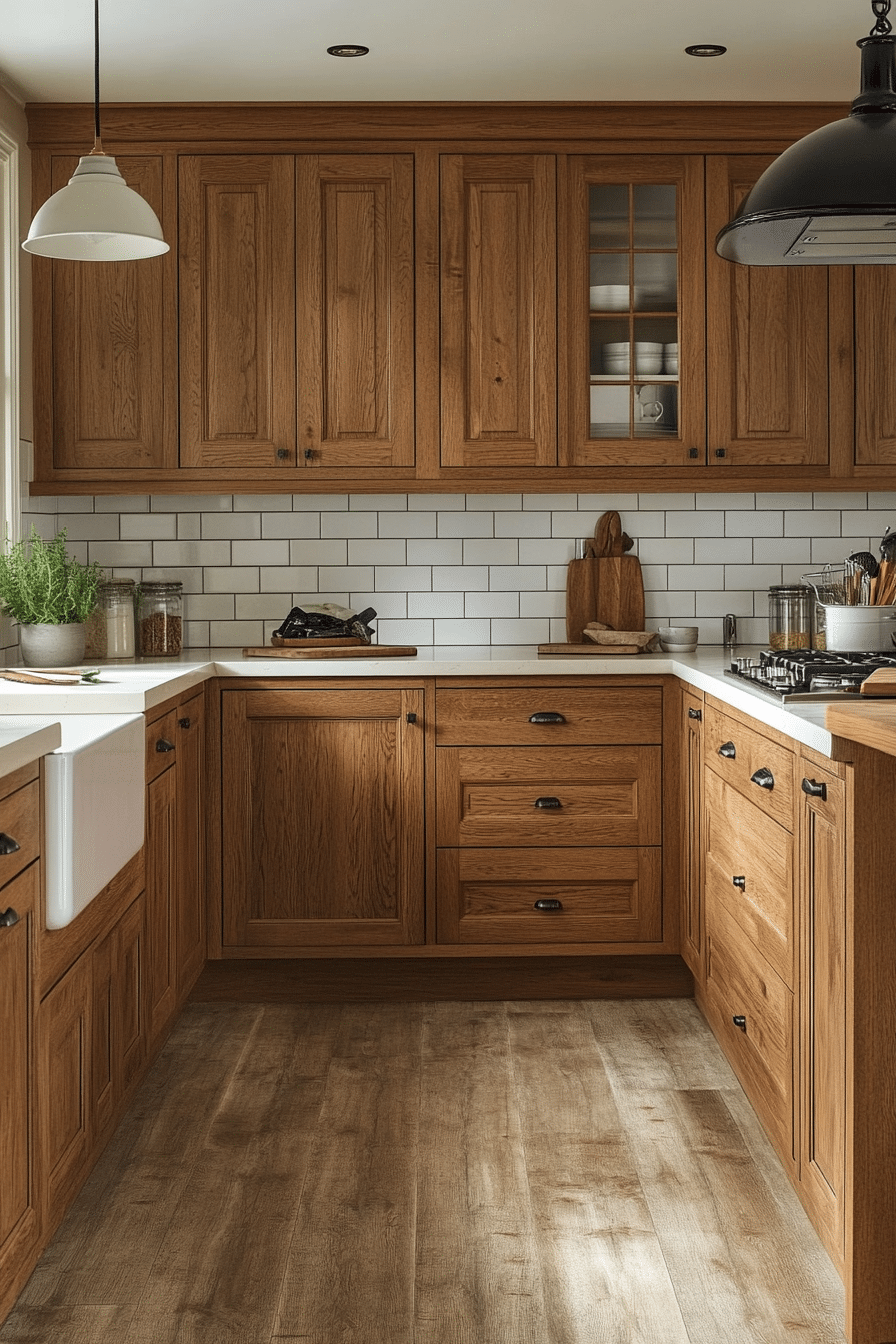oak kitchen cabinets
