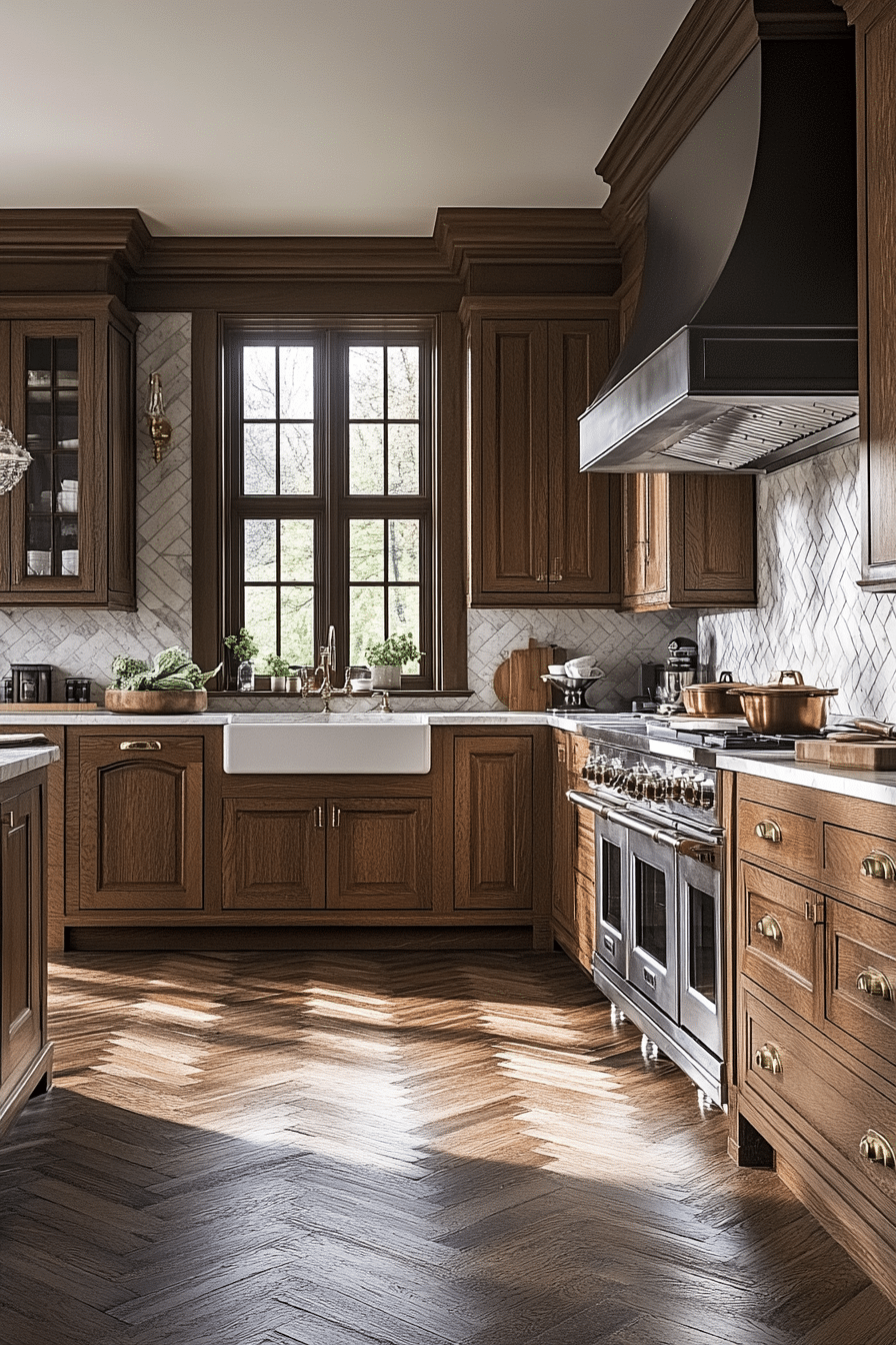 oak kitchen cabinets