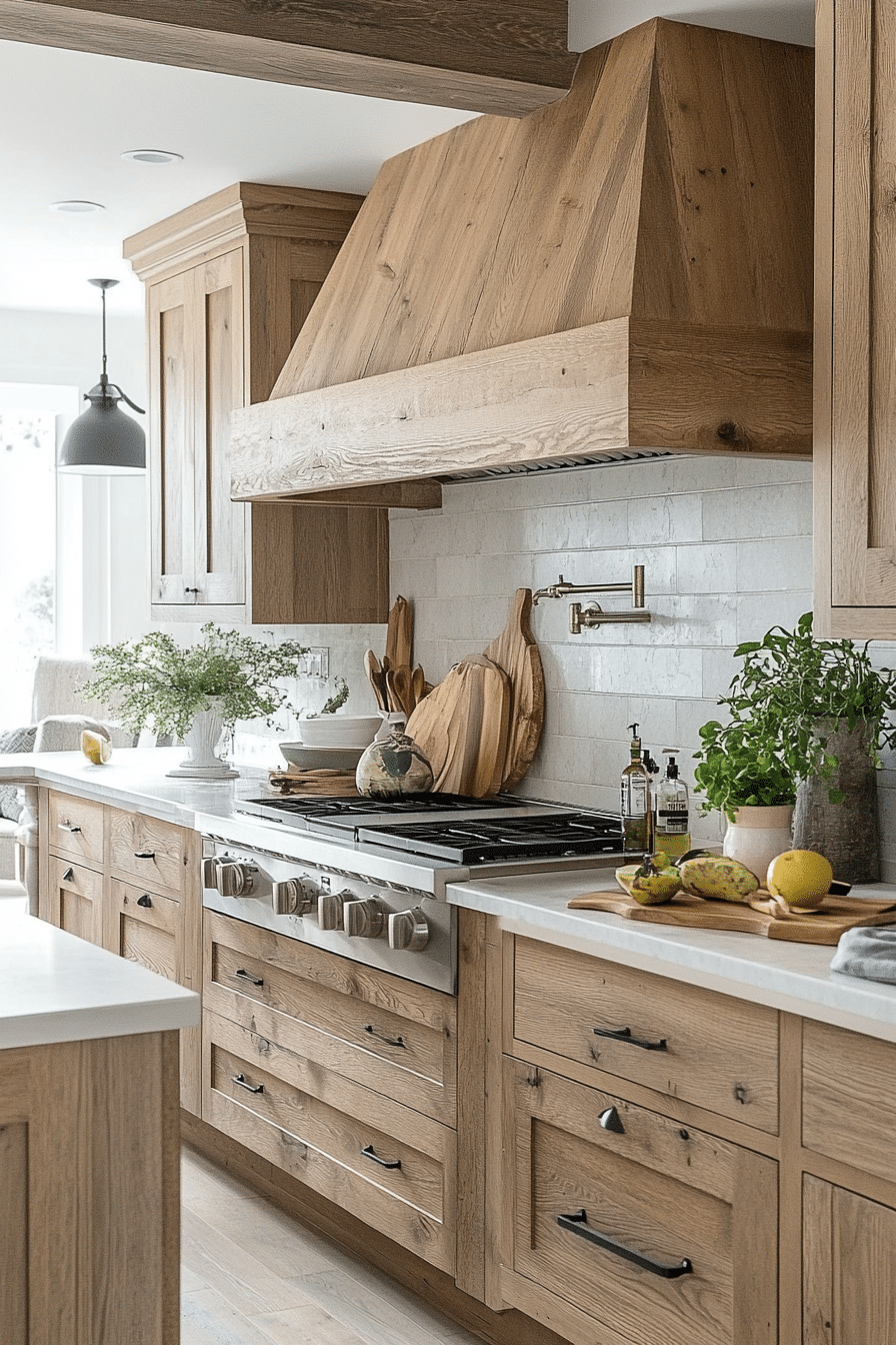 oak kitchen cabinets