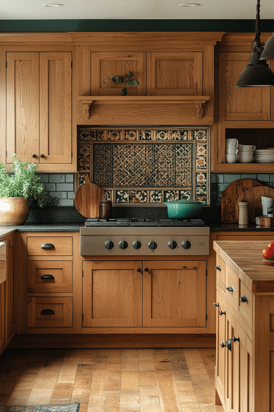 oak kitchen cabinets