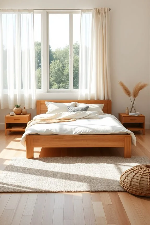 minimalist furniture in bedroom