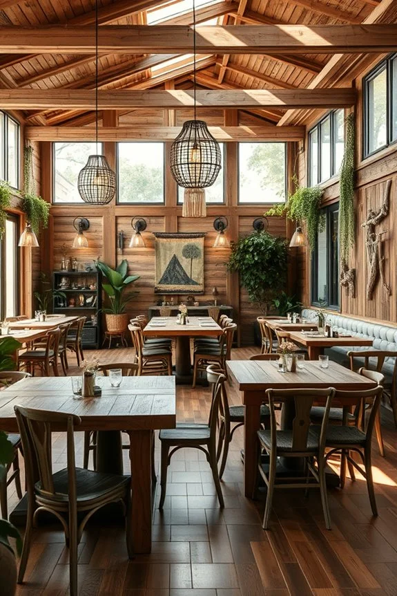 reclaimed wood for ambiance