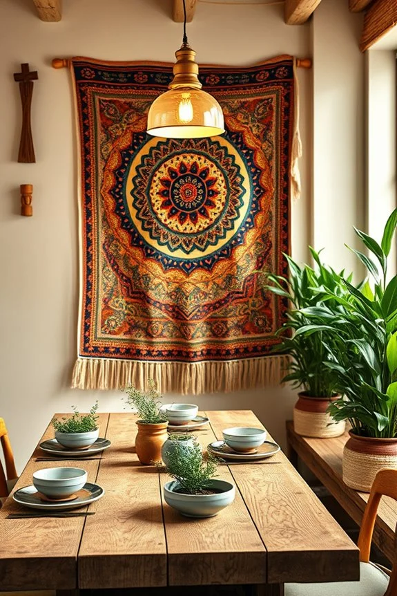 bohemian tapestry wall art