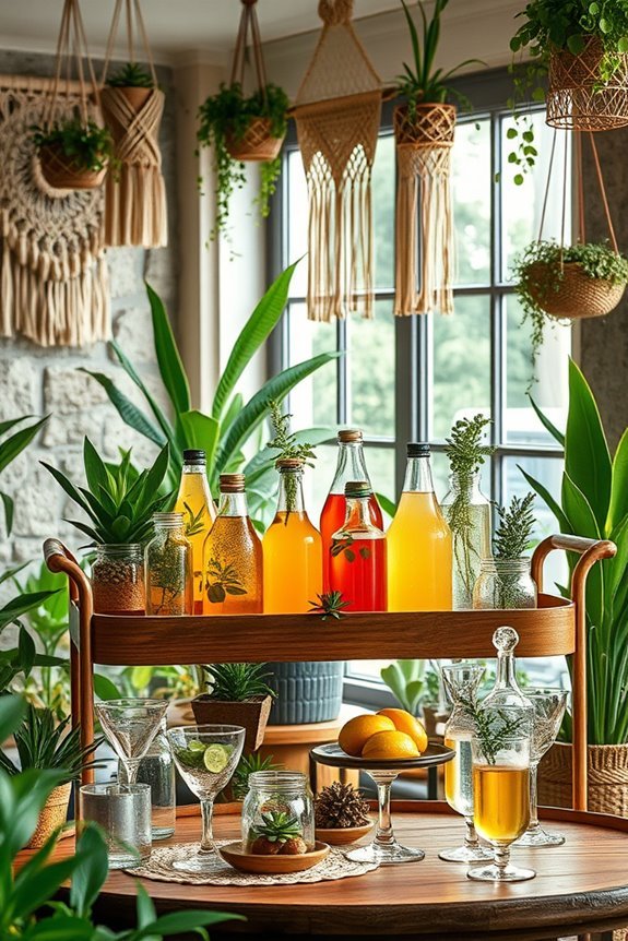 craft cocktails and herbal teas