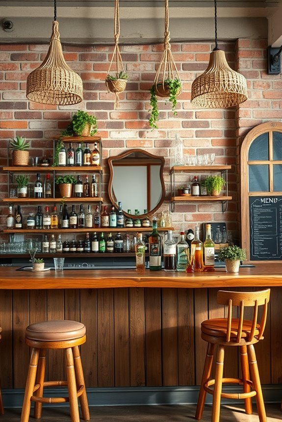 rustic bar area design