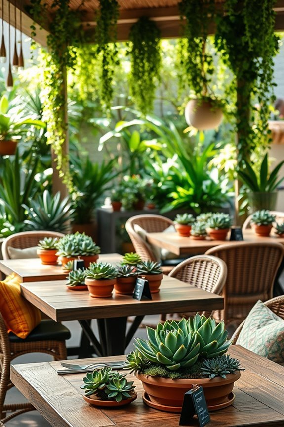 succulent gardens enhance ambiance
