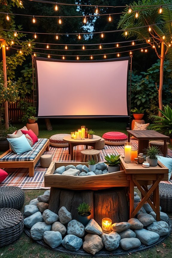 outdoor movie night experience