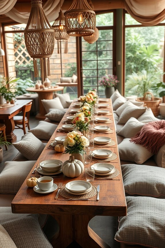 seasonal decor enhances ambiance