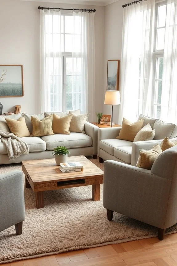 comfortable seating in living room