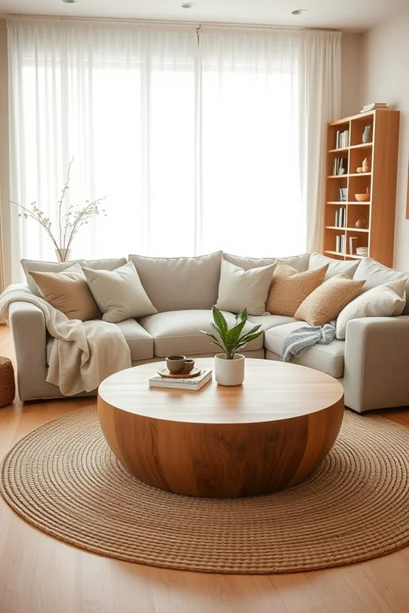 oversized pillows for cozy seating