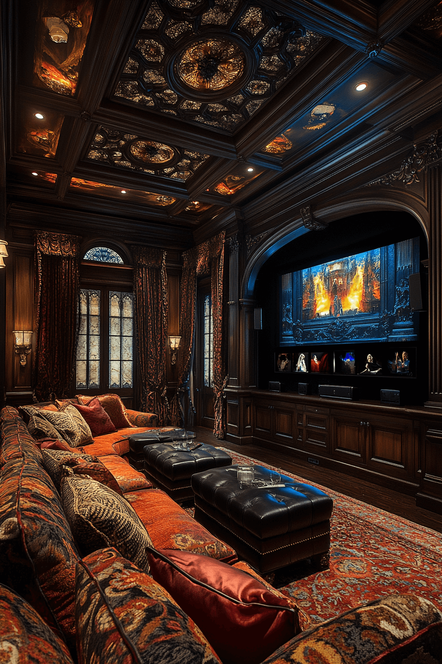 victorian media room