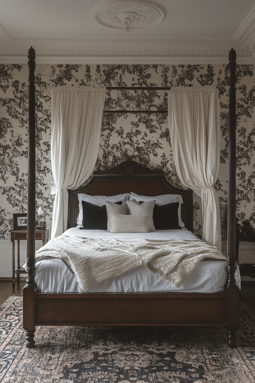 romantic victorian bedroom