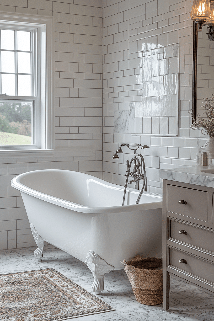 refined victorian bathroom