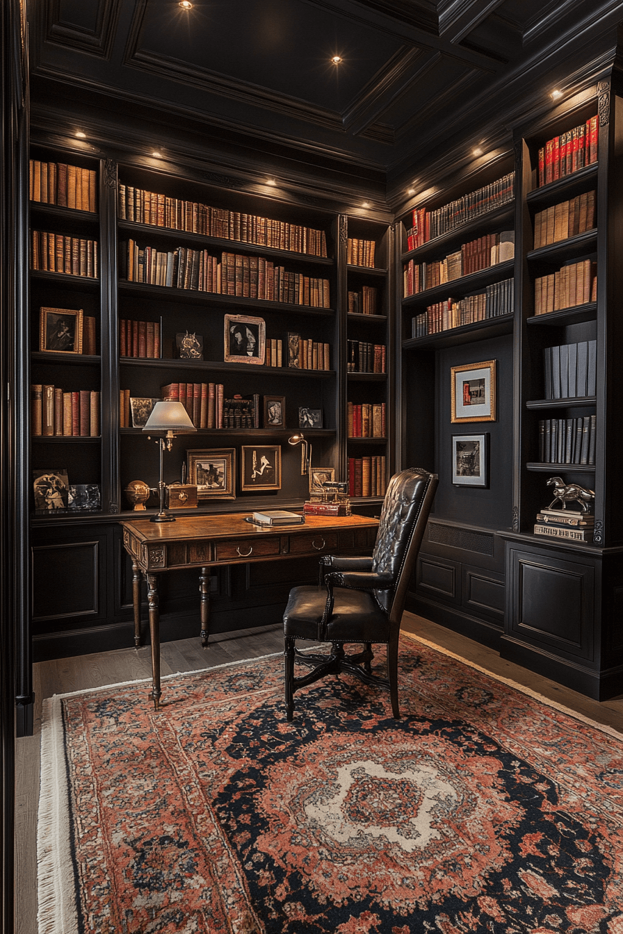timeless victorian study area