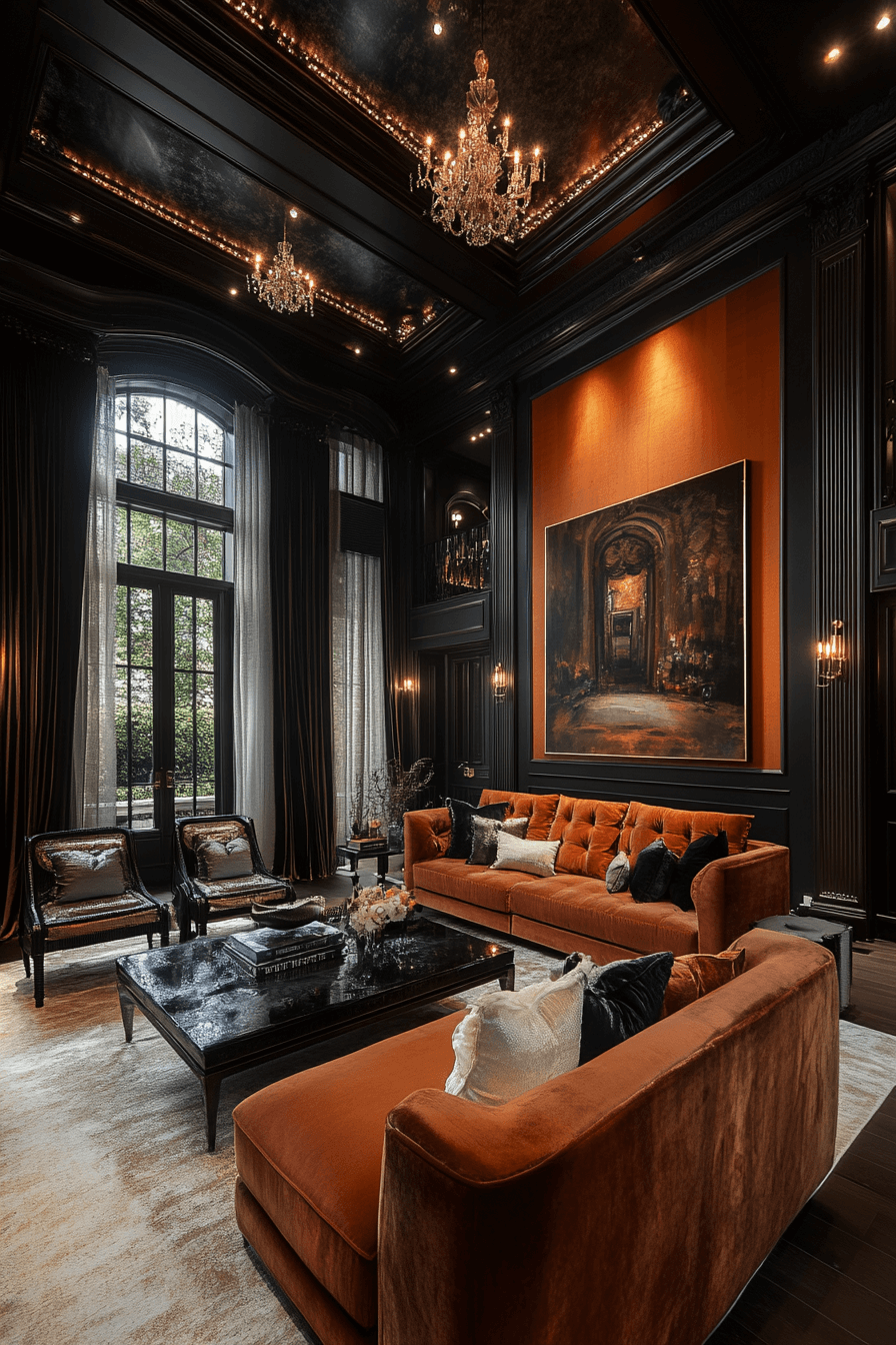 luxurious victorian lounge