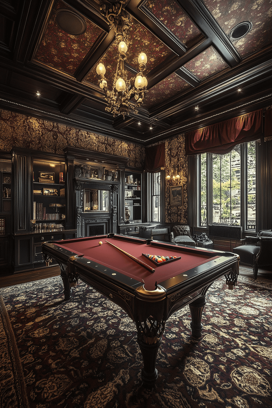 energetic victorian game room